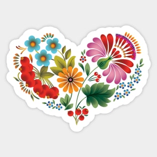 Floral heart Sticker